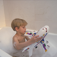 Child having a bath
