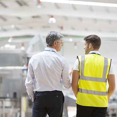 employees talking
